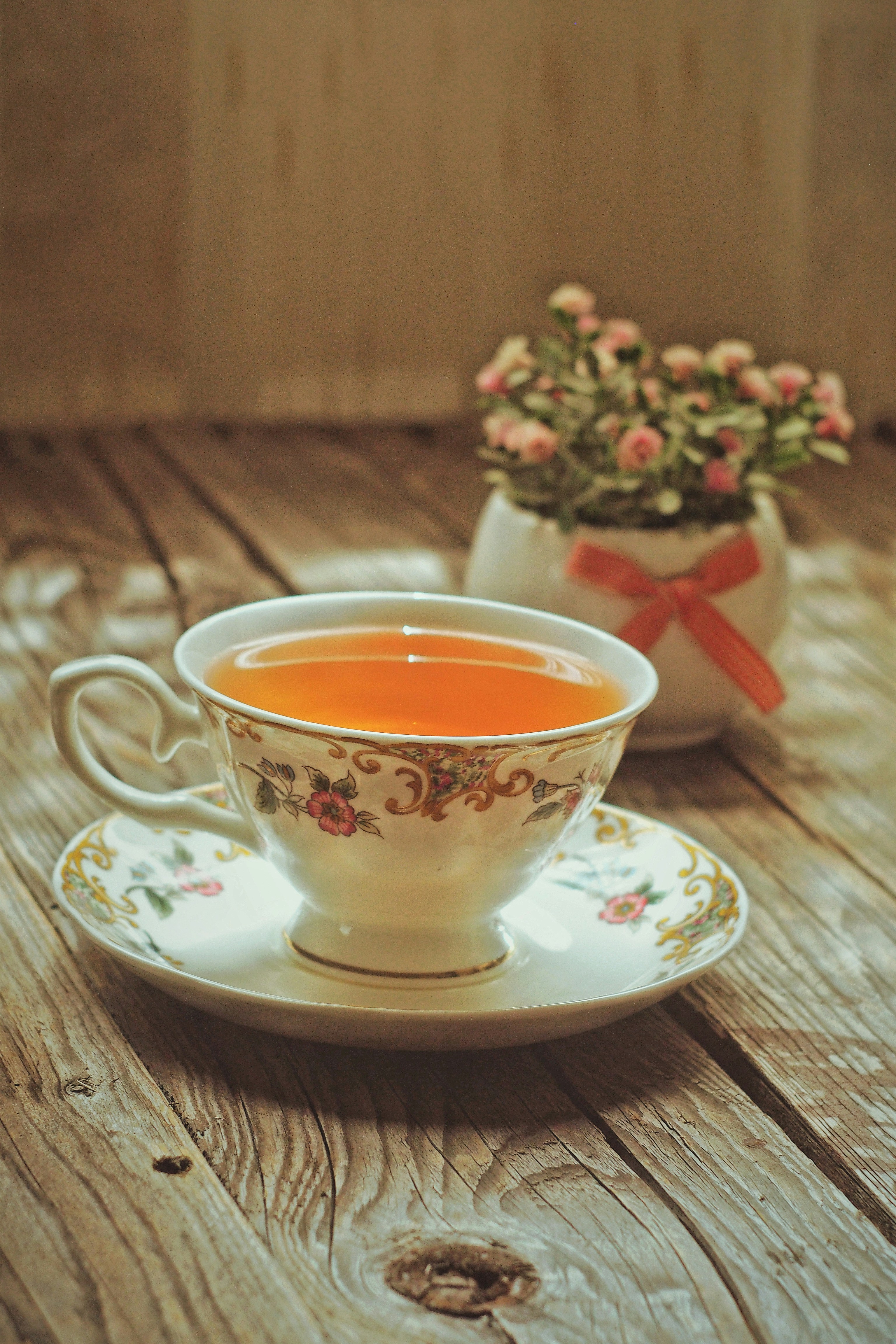 Sypaný čaj ve skleněné konvičce